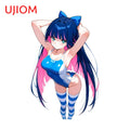 UJIOM Anime Stocking Graphics Wall Sticker Creative Adorable Smart Home Bookshelf Decals Practical Customizable Murals Decor