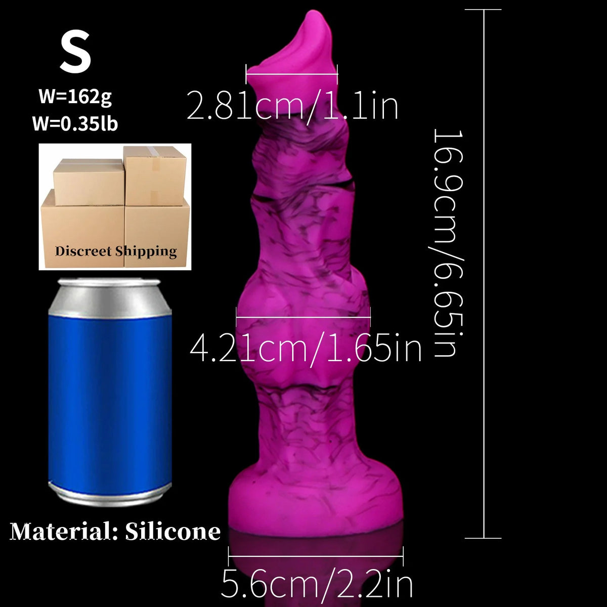 Large Knotted Animal-Style Dildo & Plug