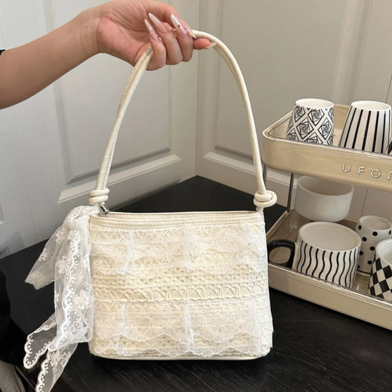 Lace Bow Korean Shoulder Bag