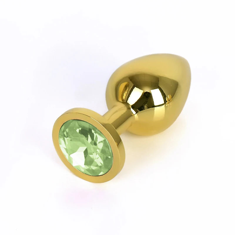 3-Piece Diamond-Base Metal Anal Plug Set