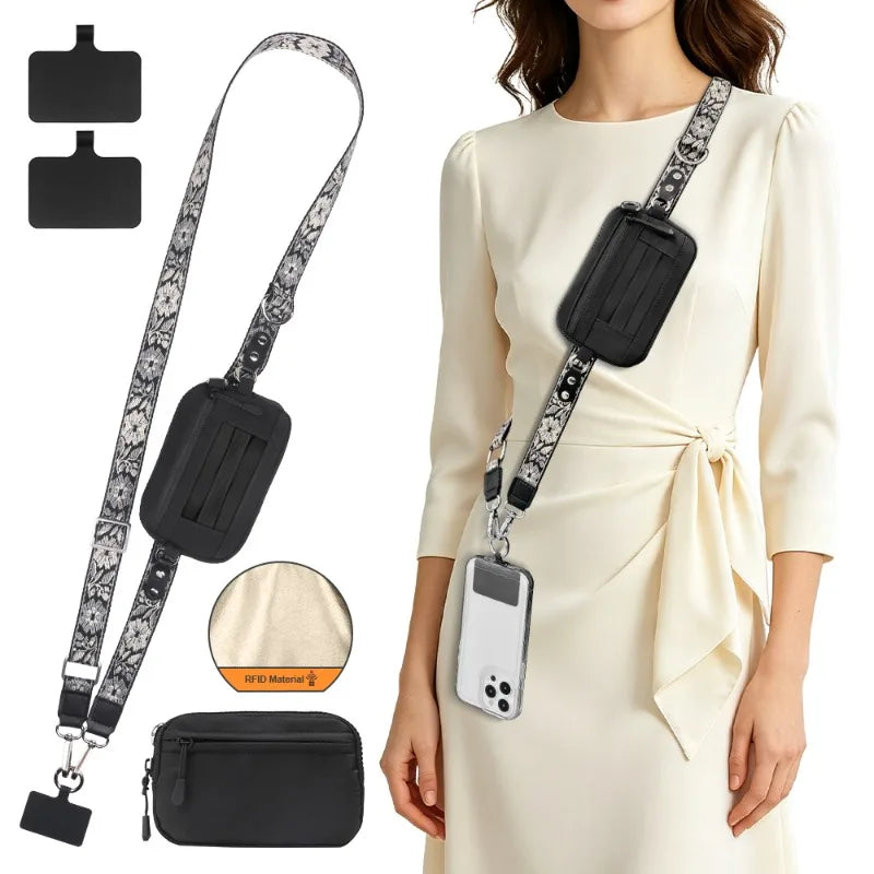 Nylon Mini Travel Crossbody Pouch