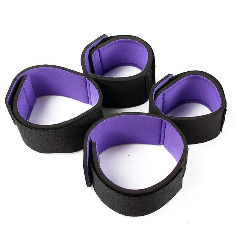 Wrist-to-Ankle BDSM Restraint Cuff Set