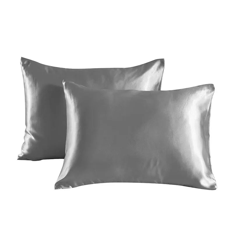 2-Piece Polyester Satin Pillowcase Set