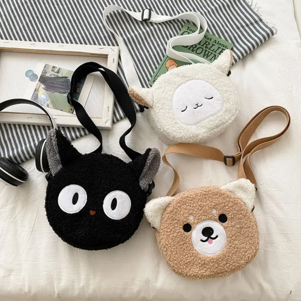 Kawaii Plush Cartoon Crossbody Phone Bag