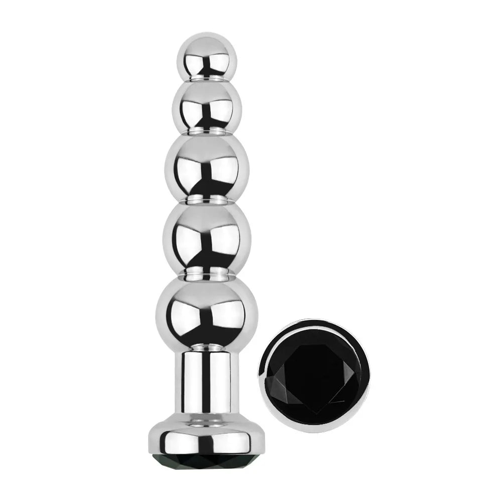 5-Ball Stainless Steel Beaded Anal Plug