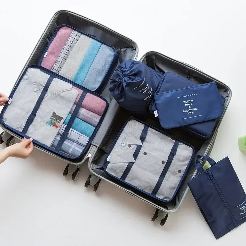 7-Piece Travel Luggage Organizer Set