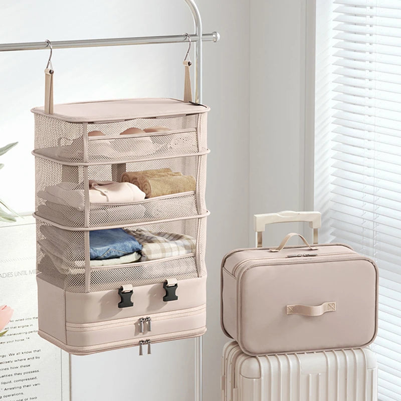 Foldable Travel Organizer for Shoes & Clothes