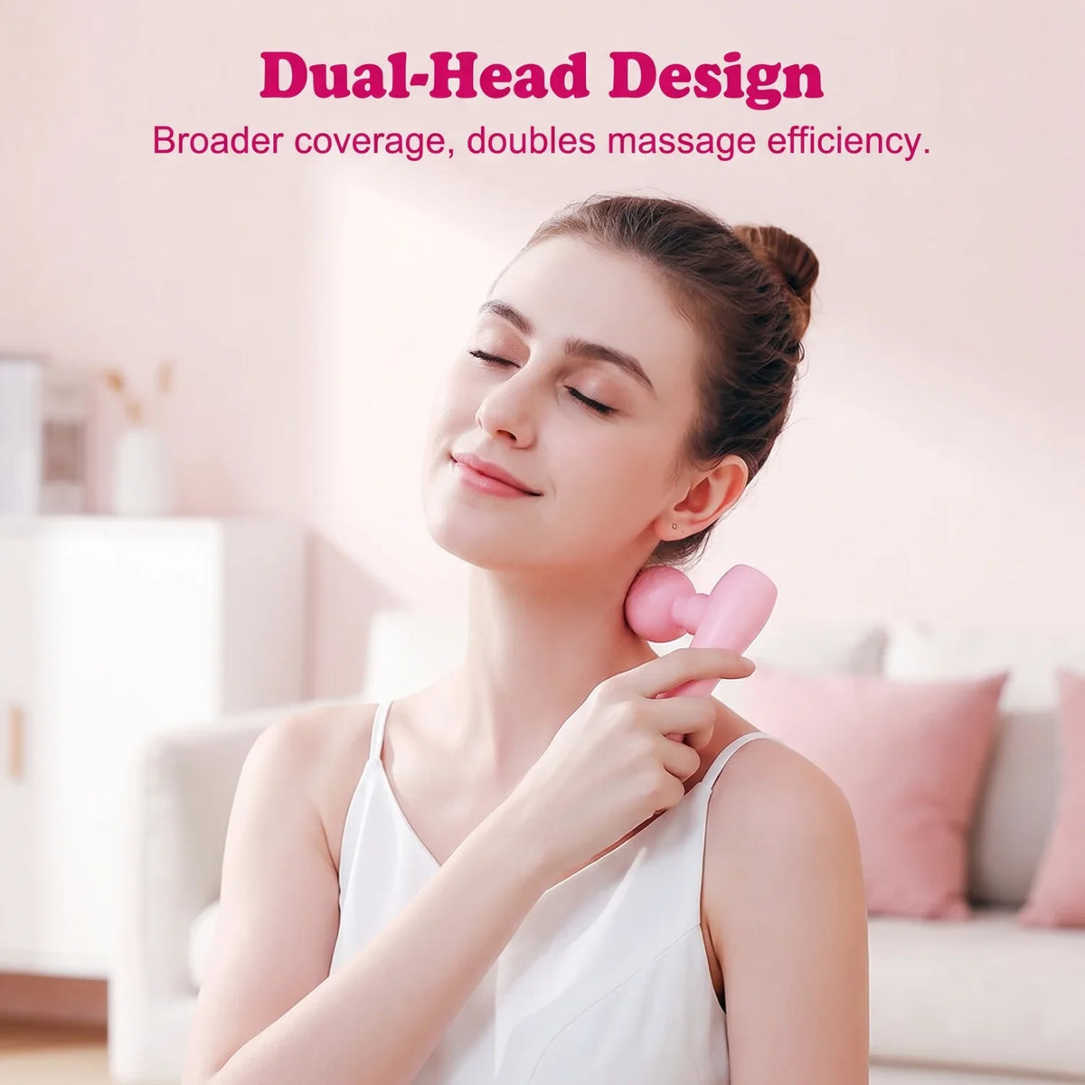 Rechargeable Dual-Head Dual-Motor Mini Massager