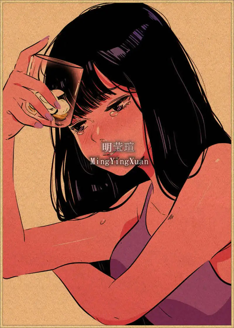 Japanese Anime 4K-Style Decorative Wall Poster