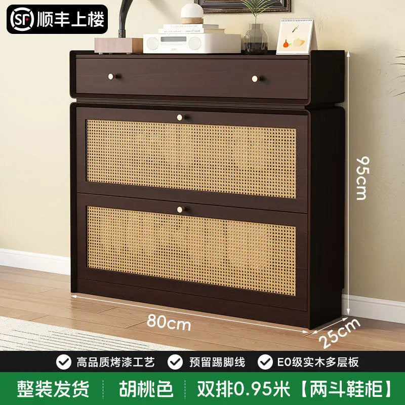 Narrow Corner Shoe Storage Cabinet