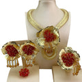 Brazilian Jewelry Sets High Quality Big Jewelry Bridal Jewelry for Women Wedding Christmas Gift FHK20758