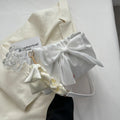 Pleated Bow Shoulder Bag