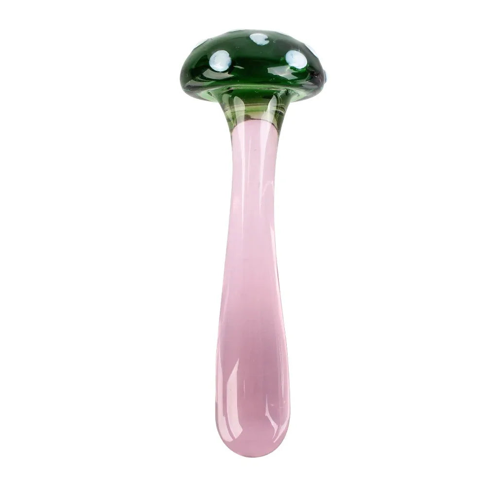 Pink Crystal Glass Anal Plug