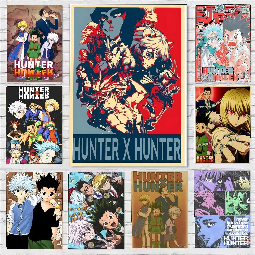Anime H-Hunter x Hunter Poster Wall art print art suitable for living room bedroom bar parlor home decoration gift