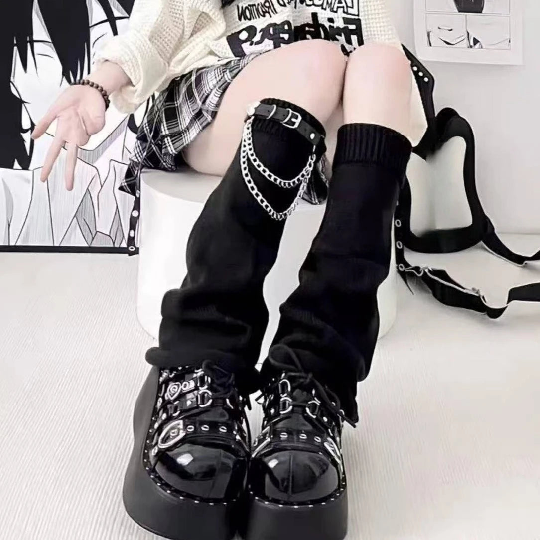 Lace Flared Gothic Lolita Leg Warmers