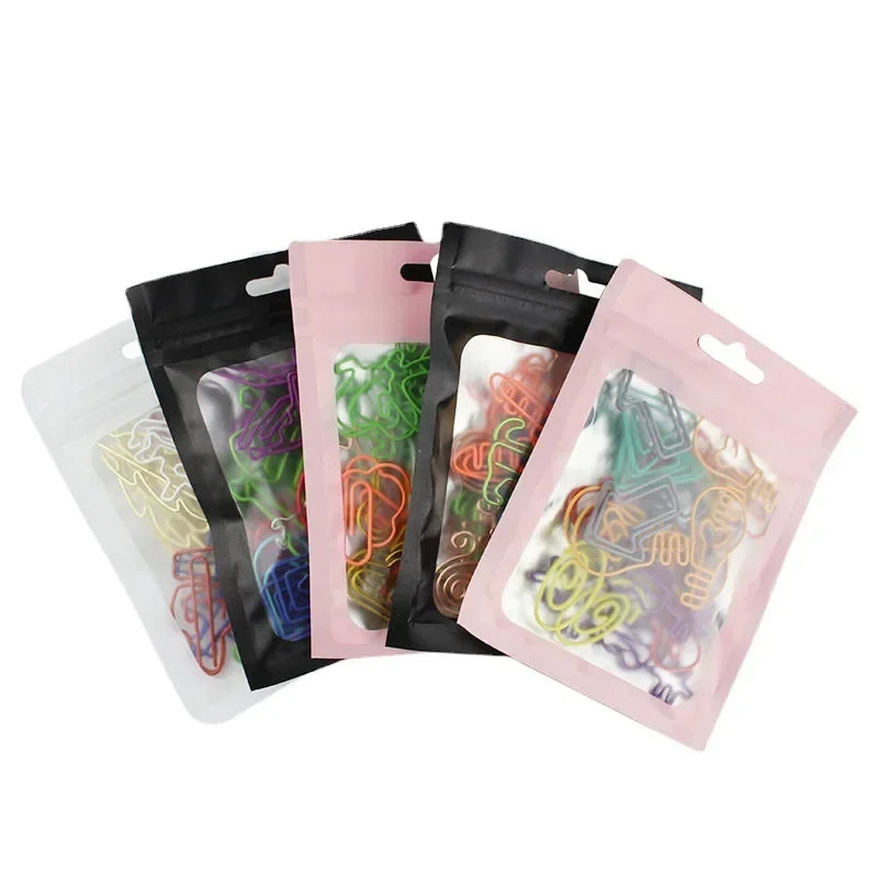 30-Piece Kawaii Paper Clip & Bookmark Set