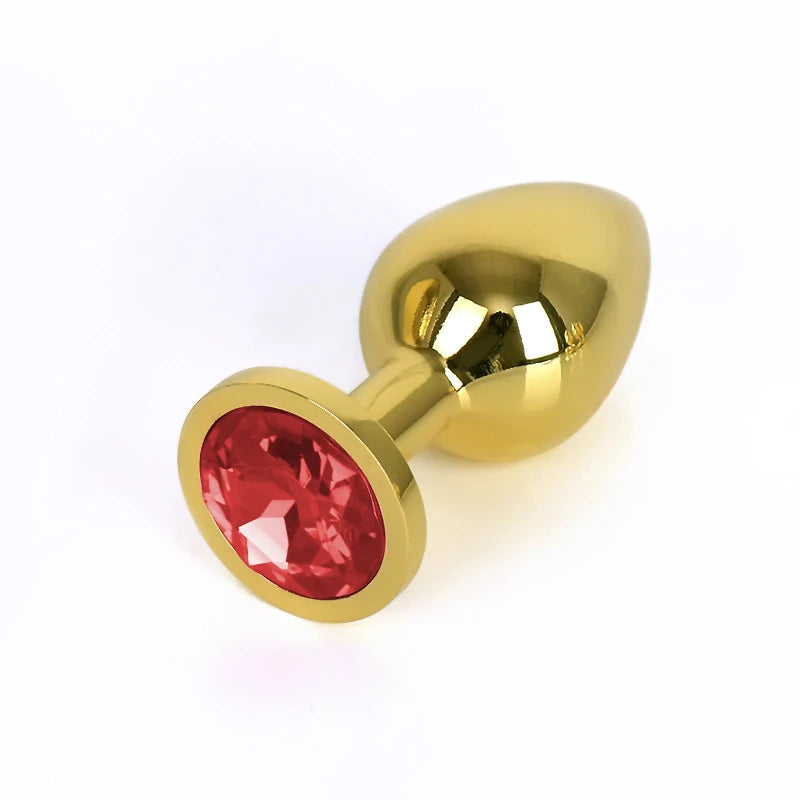 3-Piece Diamond-Base Metal Anal Plug Set