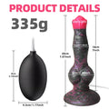 Large Dog Knot Ejacultion Dildo With Sucker Spray Liquid Function Sex Toys For Women Men Couple Purple Silicone Squirting Penis