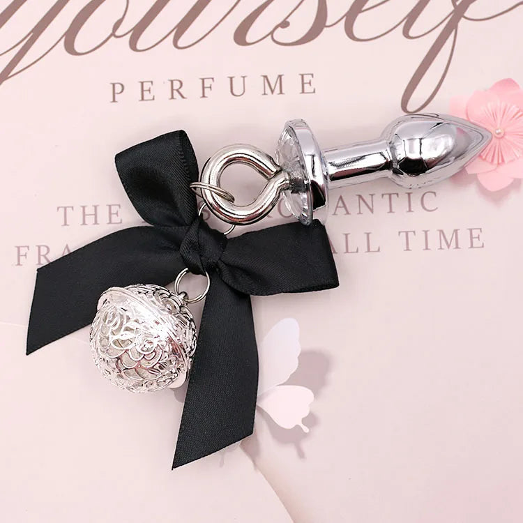 Stainless Steel Bow & Bell Rabbit Anal Plug
