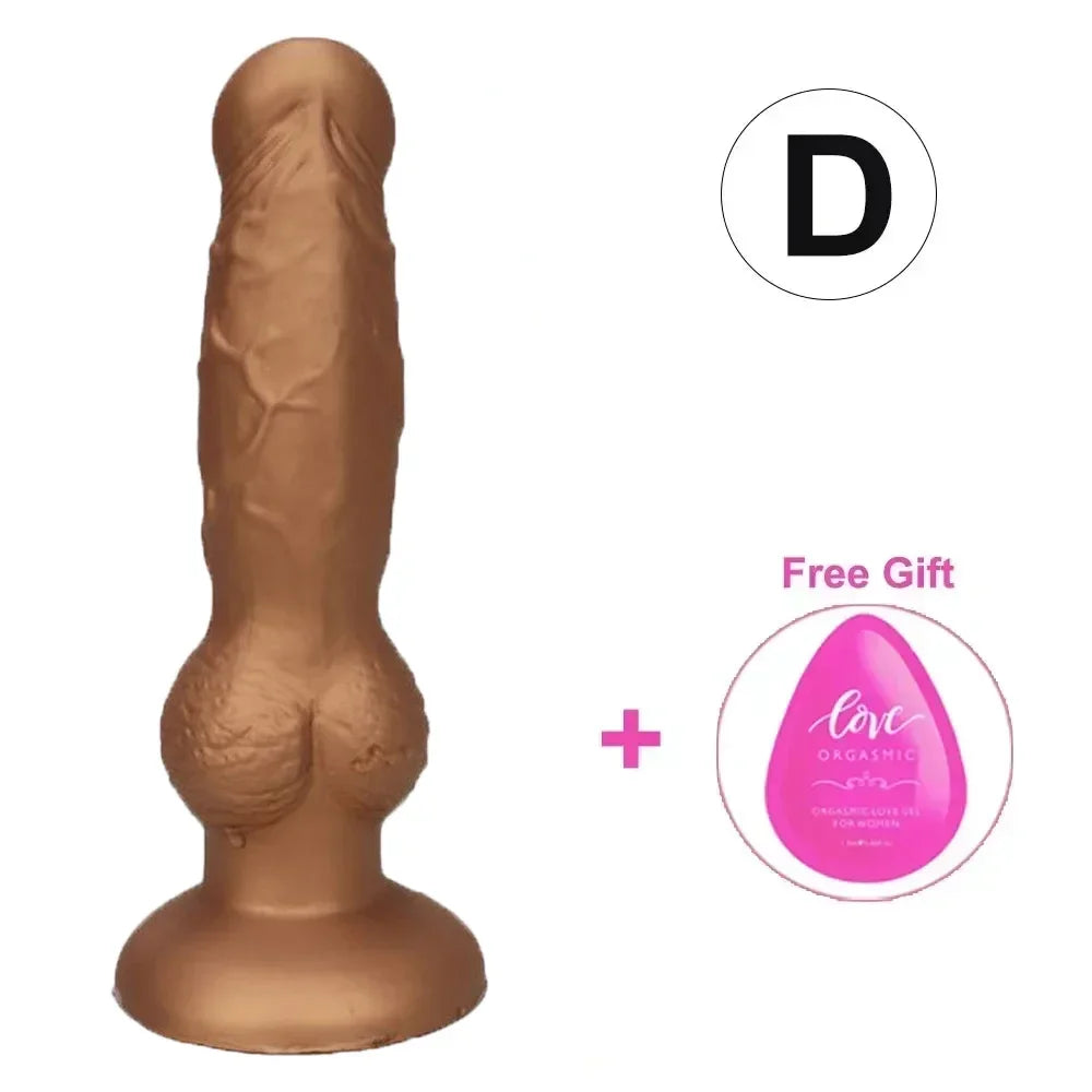 Realistic Animal-Style Dildo with Suction Cup