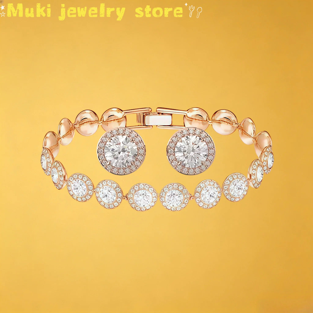 2026 Original Jewelry Round Necklace Earring Bracelet  Fashion  Chain Women Jewelry Sets Party Accessories