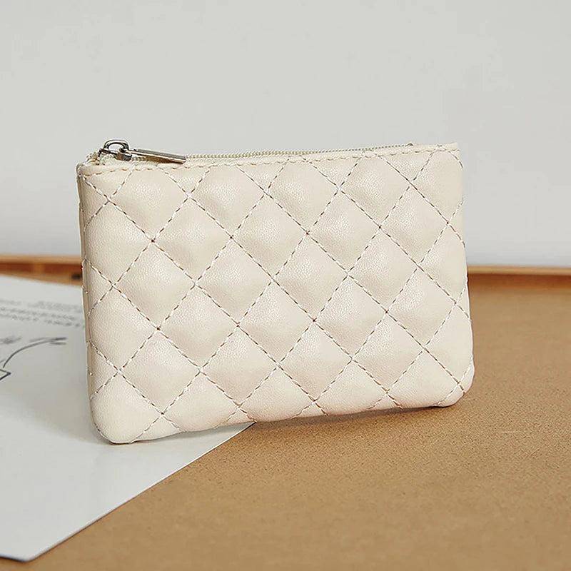 Women's Plaid PU Leather Mini Coin Purse