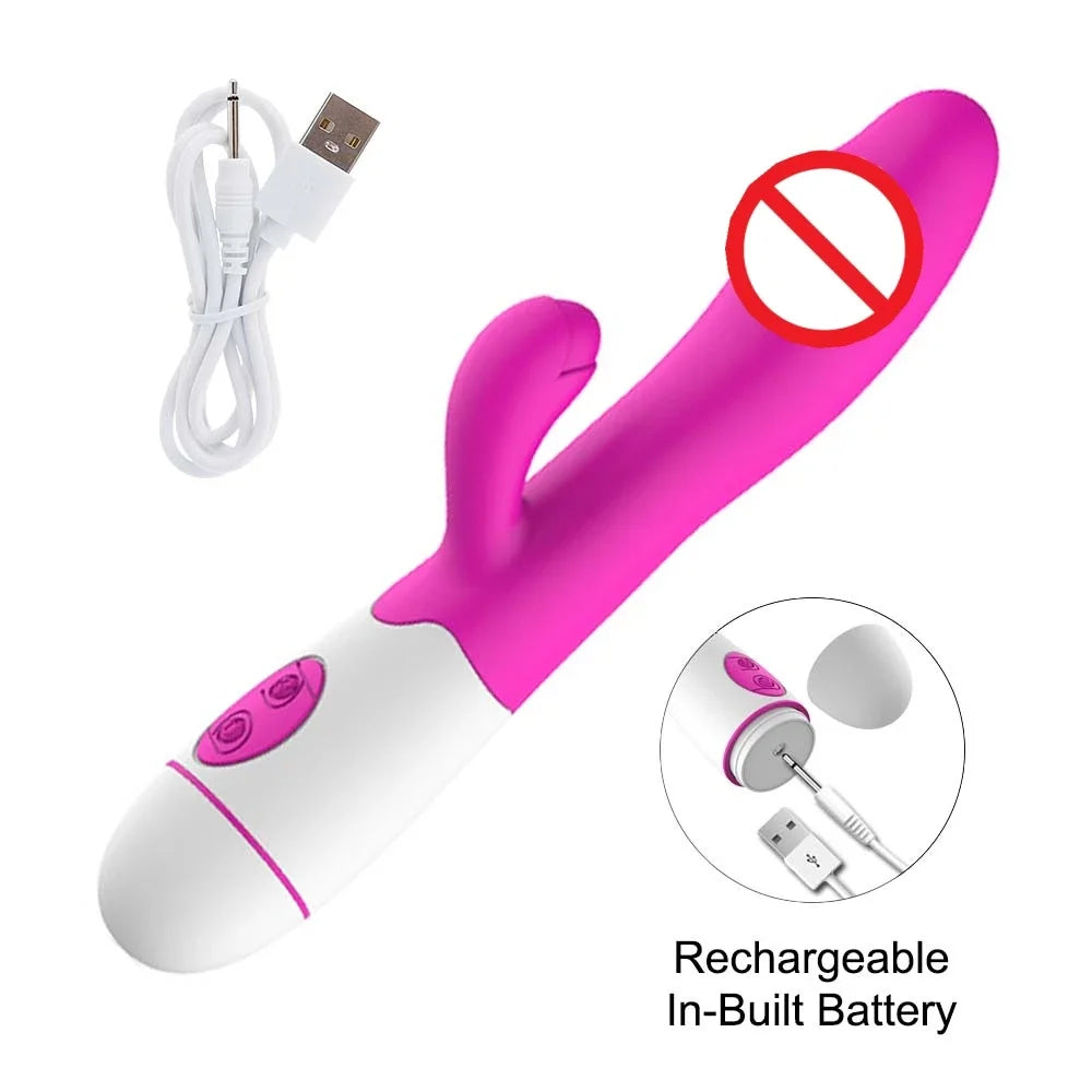 Dual-Vibration Rabbit Vibrator