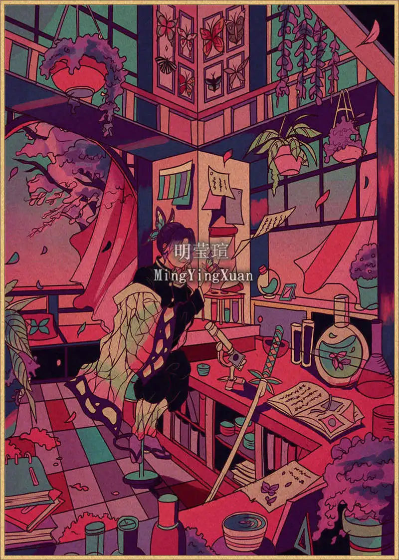 Japanese Anime 4K-Style Decorative Wall Poster