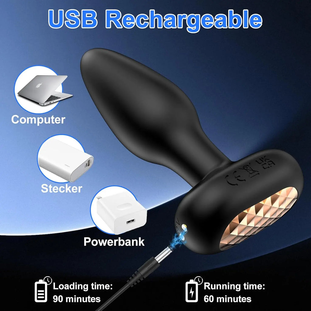 Wireless Remote Vibrating Anal Plug