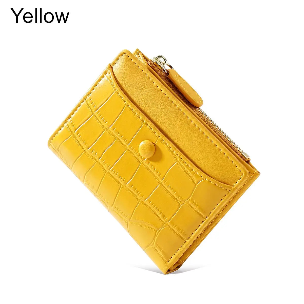Women's Stone-Pattern Multi-Card Short Wallet