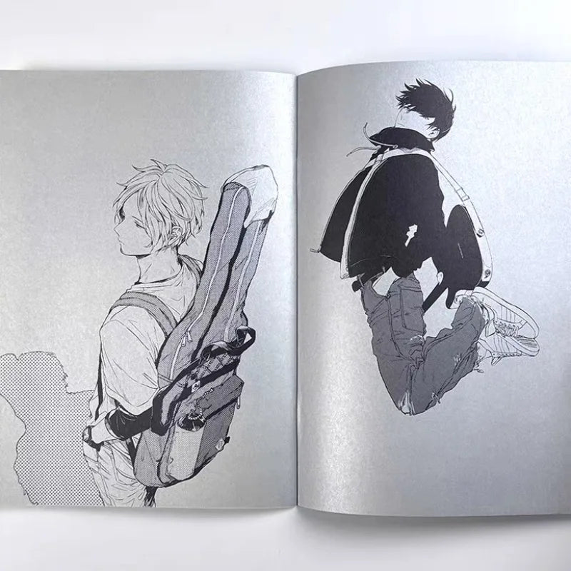 GIVEN Art Book Japanese Edition Reprint  Artwork Kizu Natsuki Illustration Collection Monochrome SIDE Manga Comic Rock Bands
