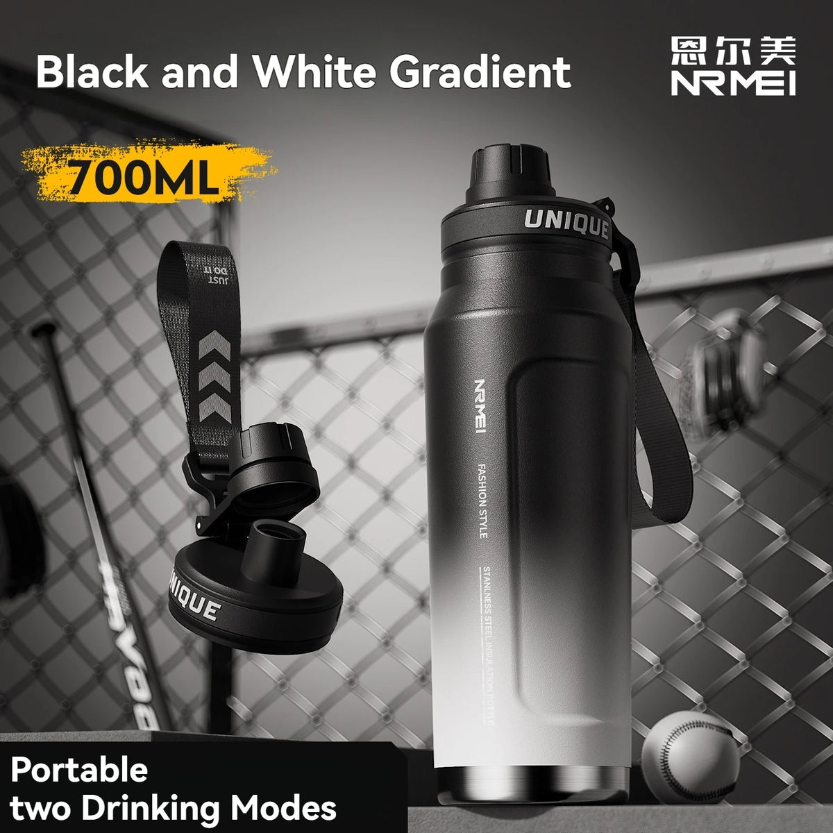 1 L Stainless Steel Insulated Sports Bottle