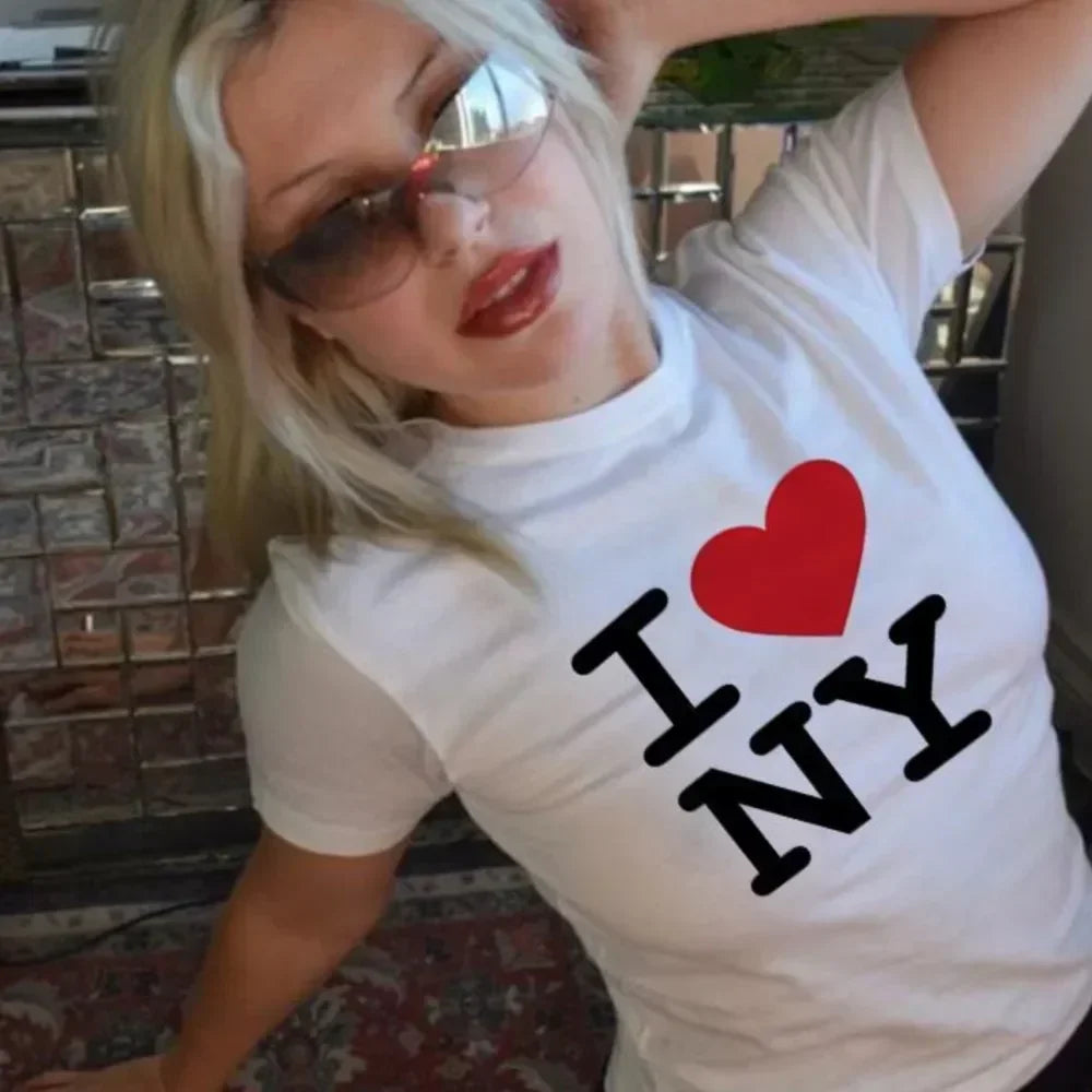 “I Love NY” Y2K Baby Tee