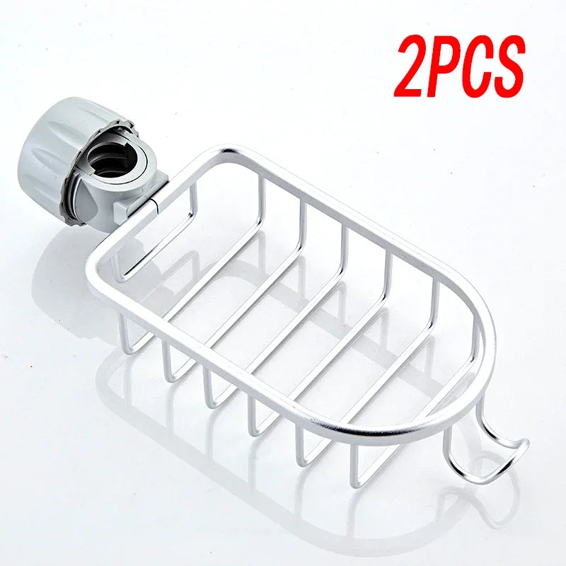 Faucet-Mounted Soap & Shower Storage Rack