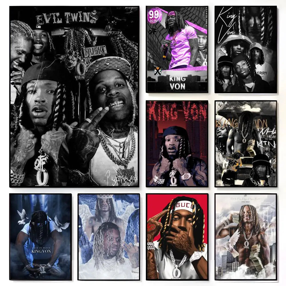 King Von Wall Art Poster