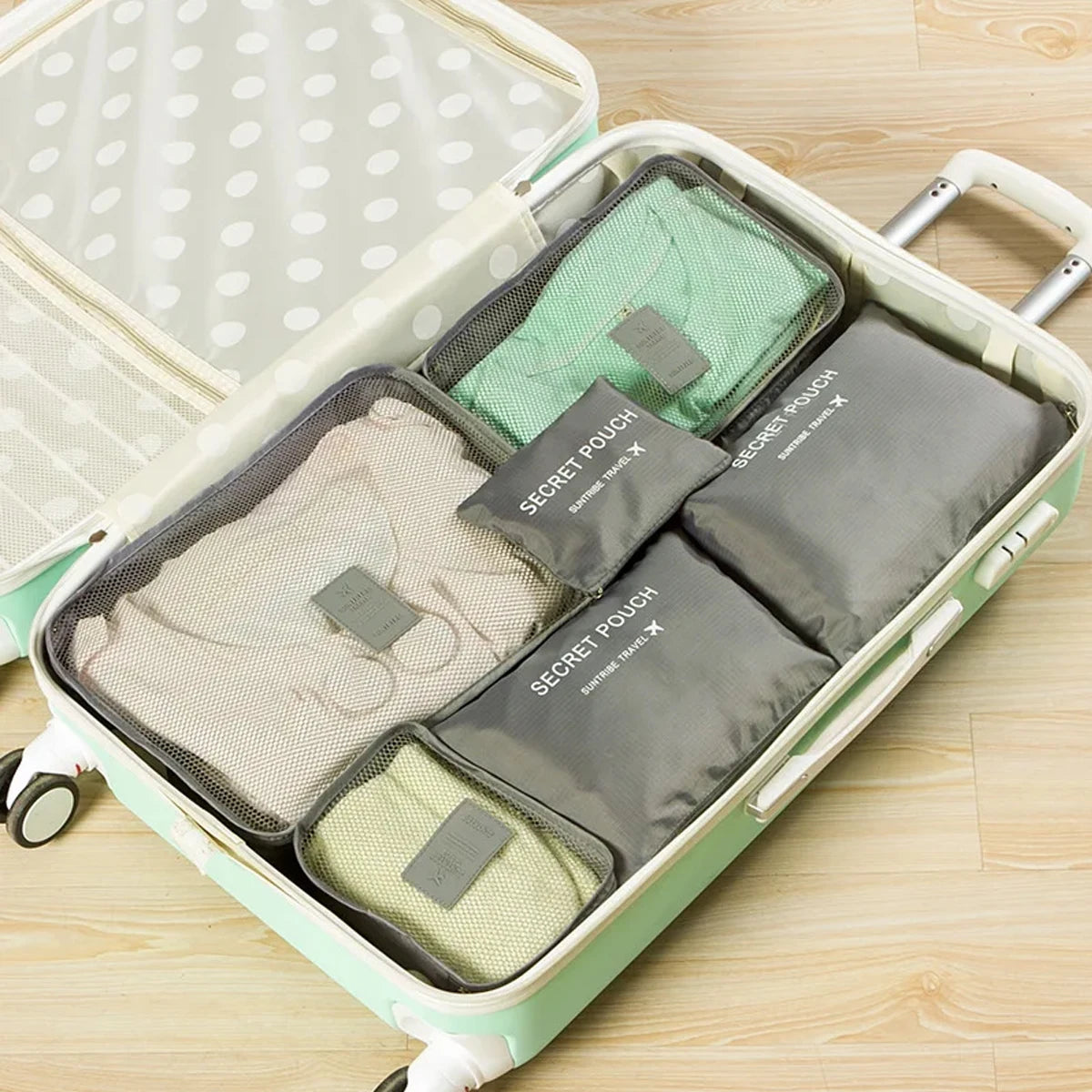 6-Piece Travel Packing Cube Organizer Set