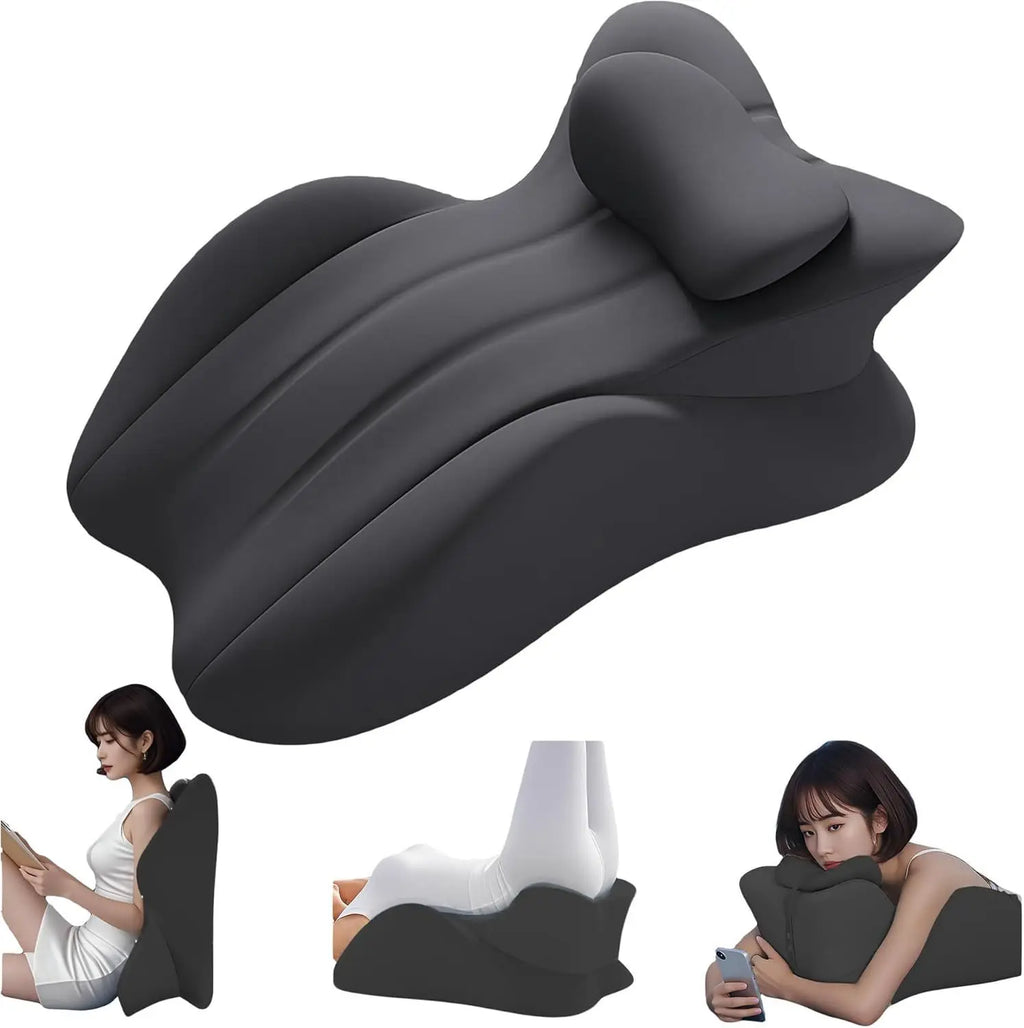 Multi-Position Memory Foam Wedge Pillow with Removable Cover