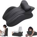 Multi-Position Memory Foam Wedge Pillow with Removable Cover
