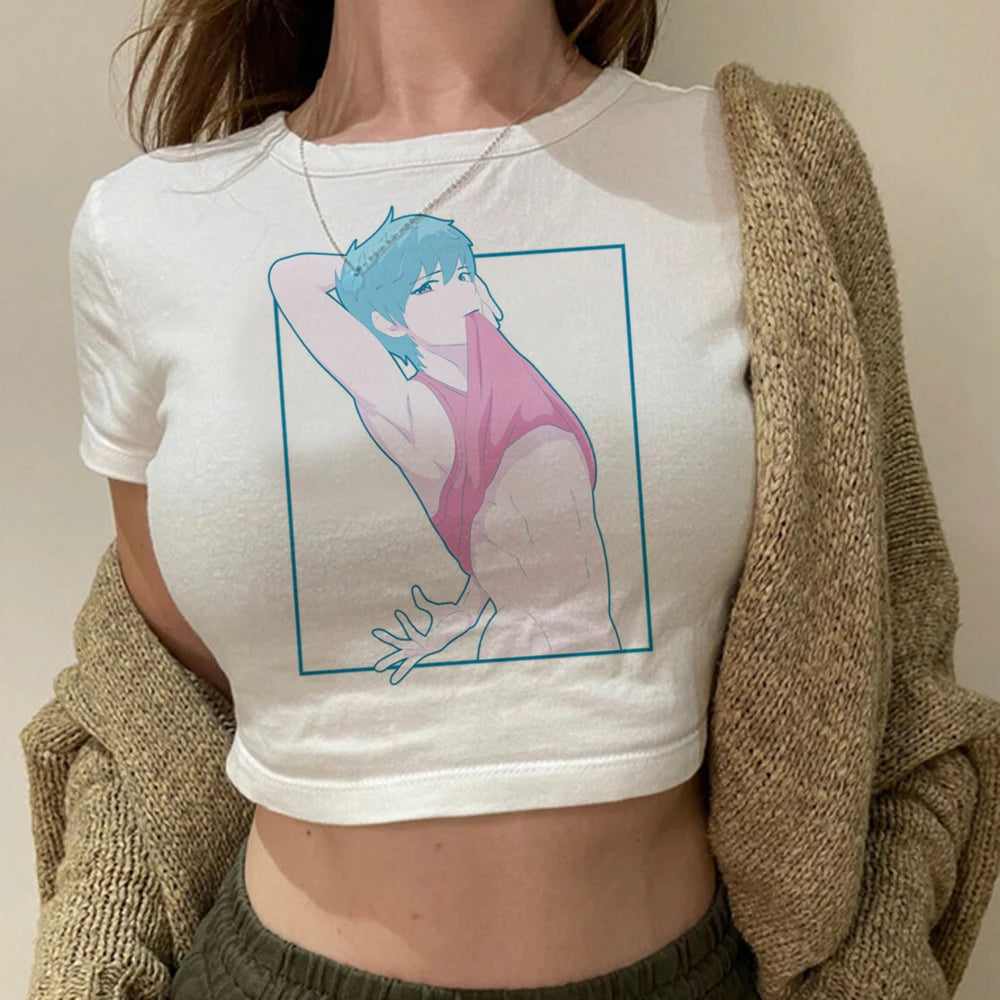 Femboy Graphic Y2K Crop T-Shirt
