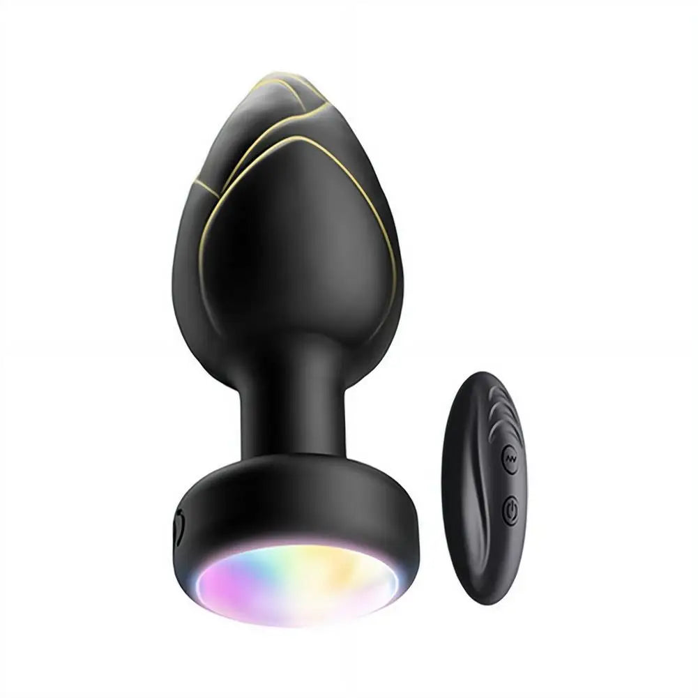 Wireless Remote Vibrating LED Anal Plug