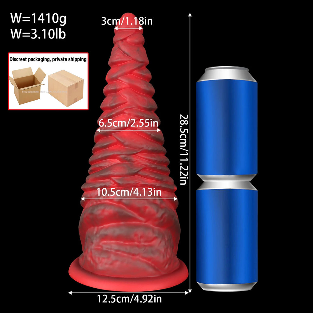 Rotating Bolt-Style Silicone Anal Plug