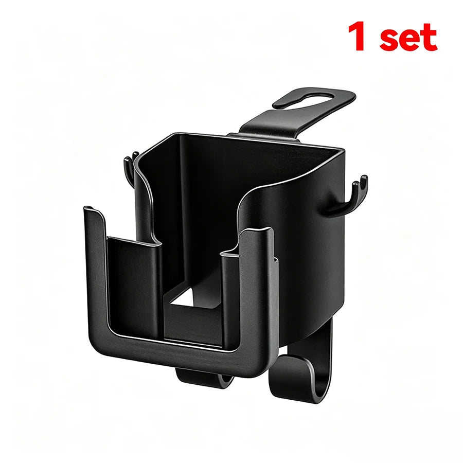 2-Pack Backseat Car Organizer with Cup Holder & Phone Mount
