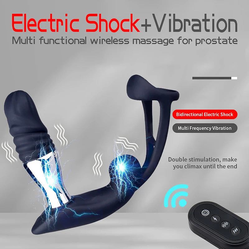 Remote-Control Electro-Stimulation Prostate Massager