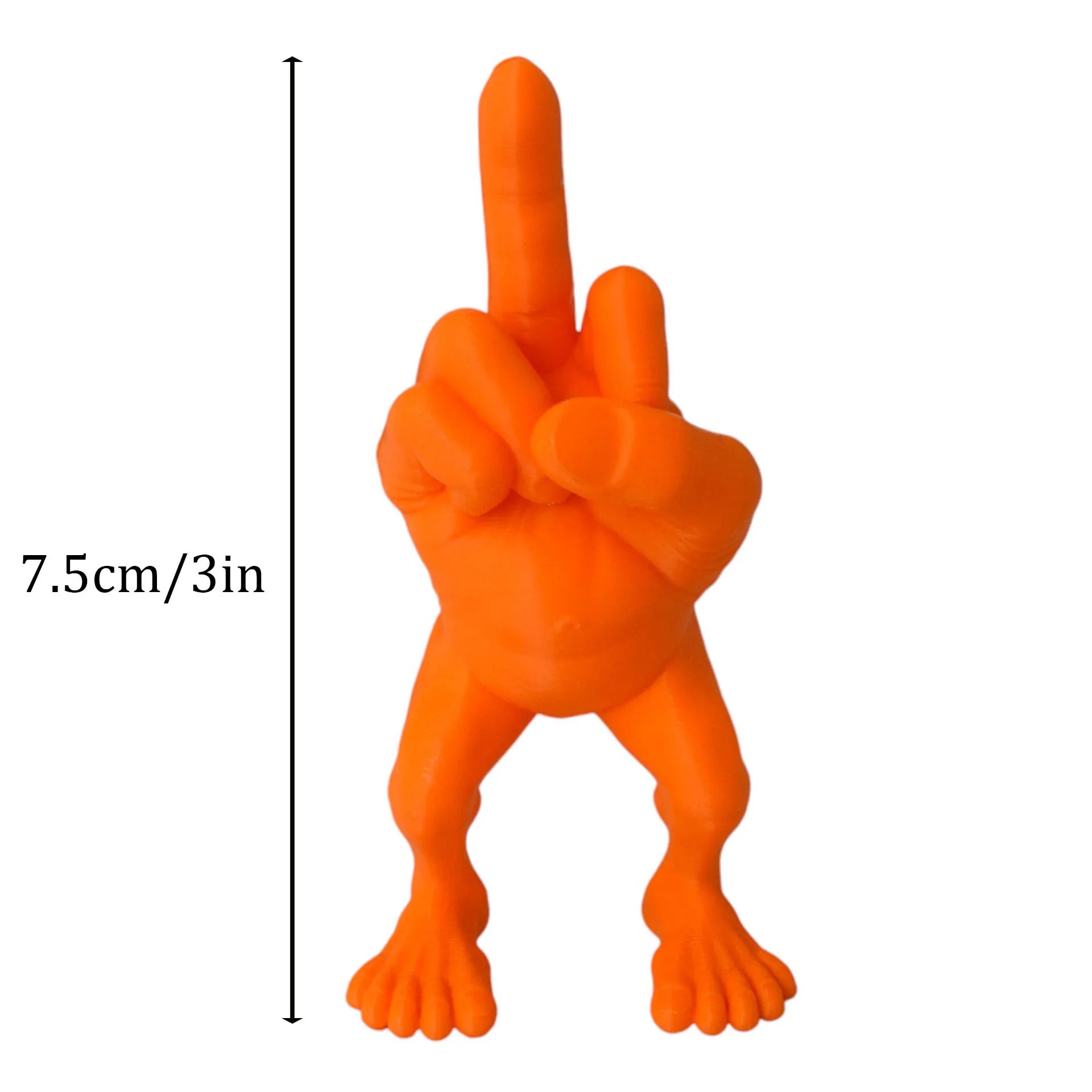 Funny Middle Finger Hand Figurine, Prank Resin Desk Ornament, Quirky Birthday Gift