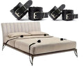 Full-Bed Restraint Strap System with Wrist & Ankle Cuffs