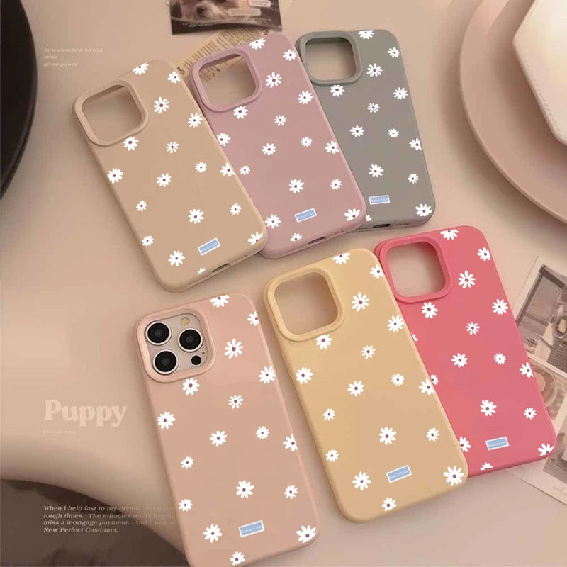Daisy Flower Shockproof Phone Case for iPhone