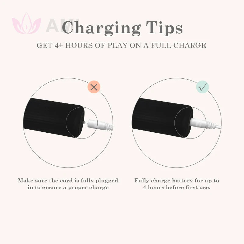 USB-Rechargeable Waterproof 10-Speed Wand Massager