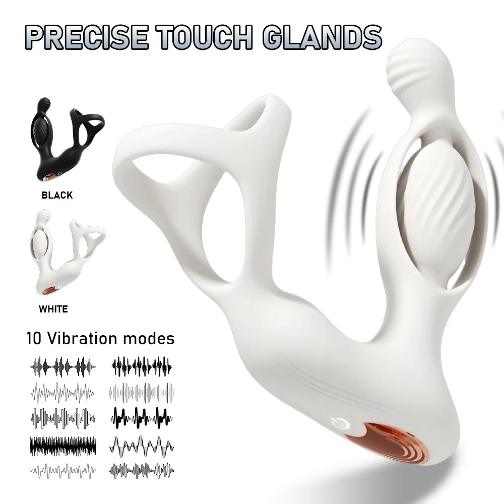 App-Control Rotating Prostate Massager with Ring