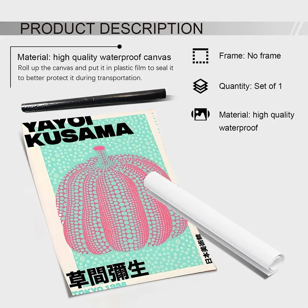 Yayoi Kusama Art Wall Poster