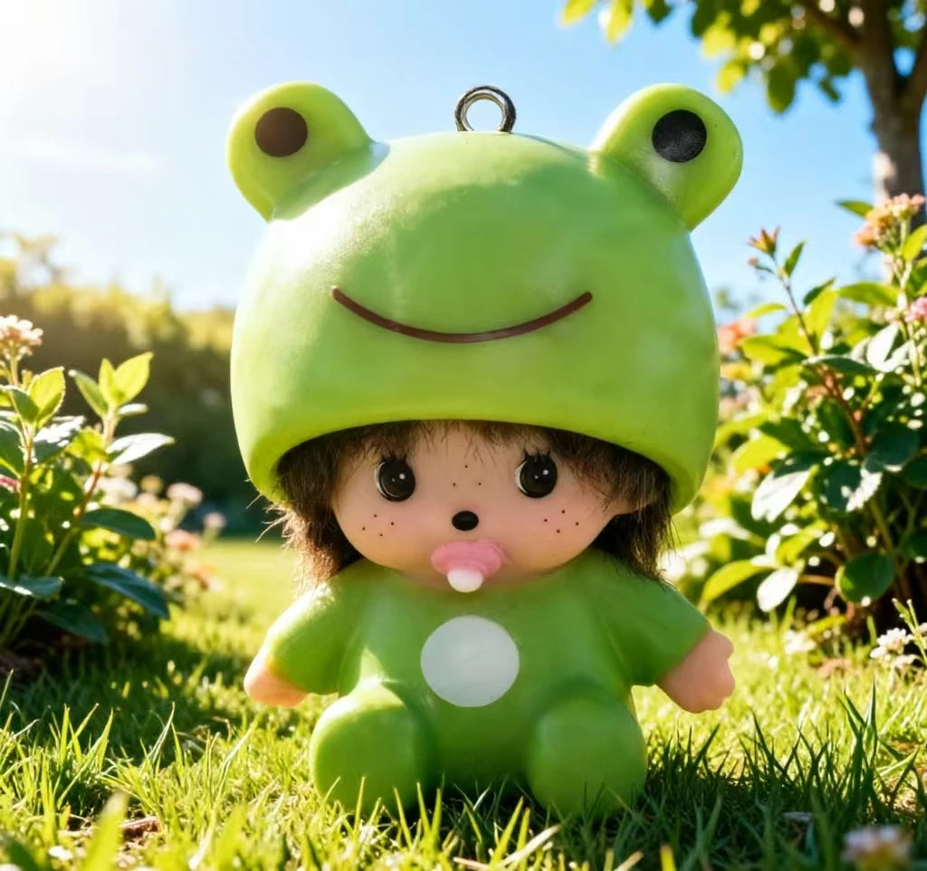 Animal Costume Plush Doll Bag Charm Keychain